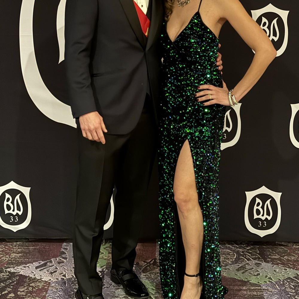 Lulu’s keep it regal sequin dress!